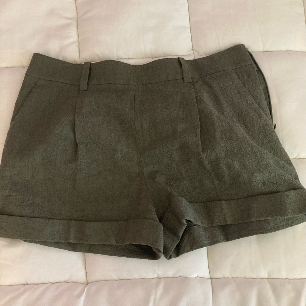 Diane von furstenberg green shorts